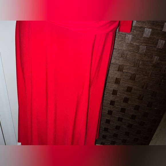 Chaps Women’s Solid Red Mid Length Dress, size XL - Picture 11 of 15